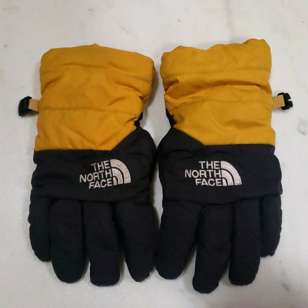 The North Face Down Gloves, Fleece lined!! Youth size small!